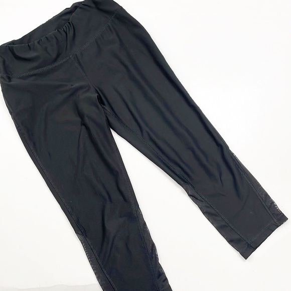 RBX black mesh cropped leggings - Picture 1 of 5